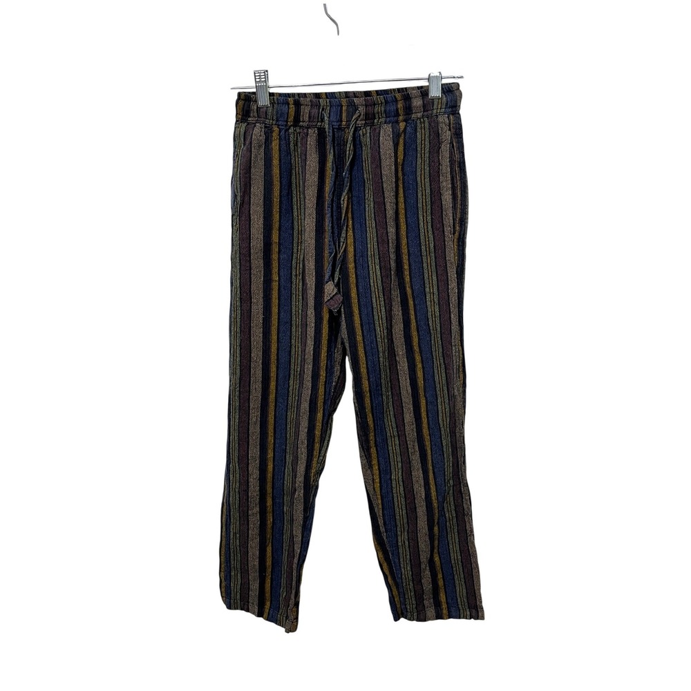 Earthbound Trading Co Striped Pants Women's‎ Small Multicolor Boho Woven